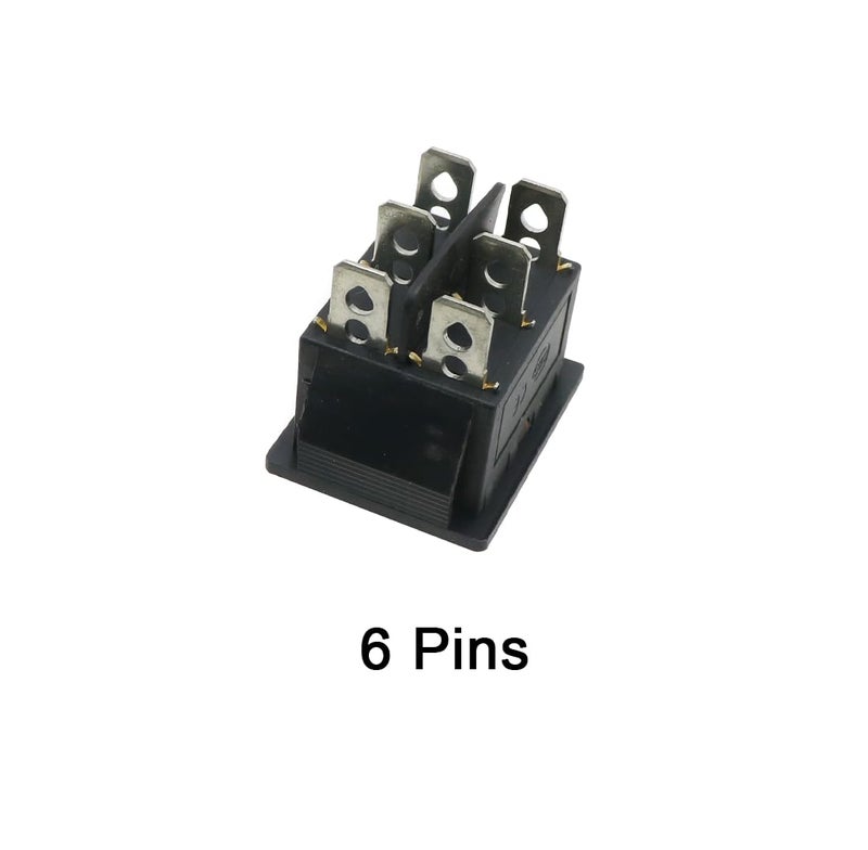 CentIoT - Illuminated Blue Button - KCD4 DPST ON-Off 15A 250V AC / 20A 125V AC 6 Pin 1_Way - Light Rocker Power Switch - for Car Auto Boat Truck (6PIN BLUE) - Image 2