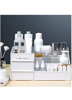 XiuWoo Multi-functional Desktop Makeup Cosmetic Storage Organizer and Desk Dresser with Drawers for Home, Offices  - Image 3