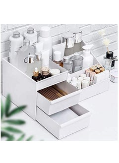 XiuWoo Multi-functional Desktop Makeup Cosmetic Storage Organizer and Desk Dresser with Drawers for Home, Offices  - Image 2