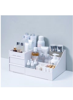 XiuWoo Multi-functional Desktop Makeup Cosmetic Storage Organizer and Desk Dresser with Drawers for Home, Offices  - Image 1