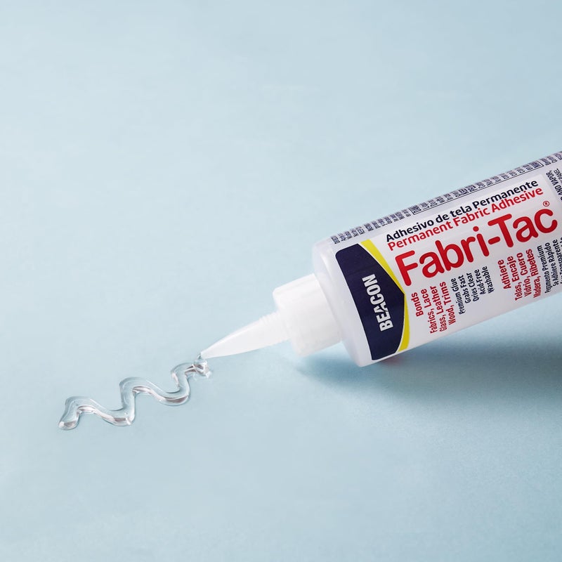 Beacon Fabri-Tac Permanent Adhesive, 8 Ounce Bottle - Premium Crafting & Fabric Glue - Image 2