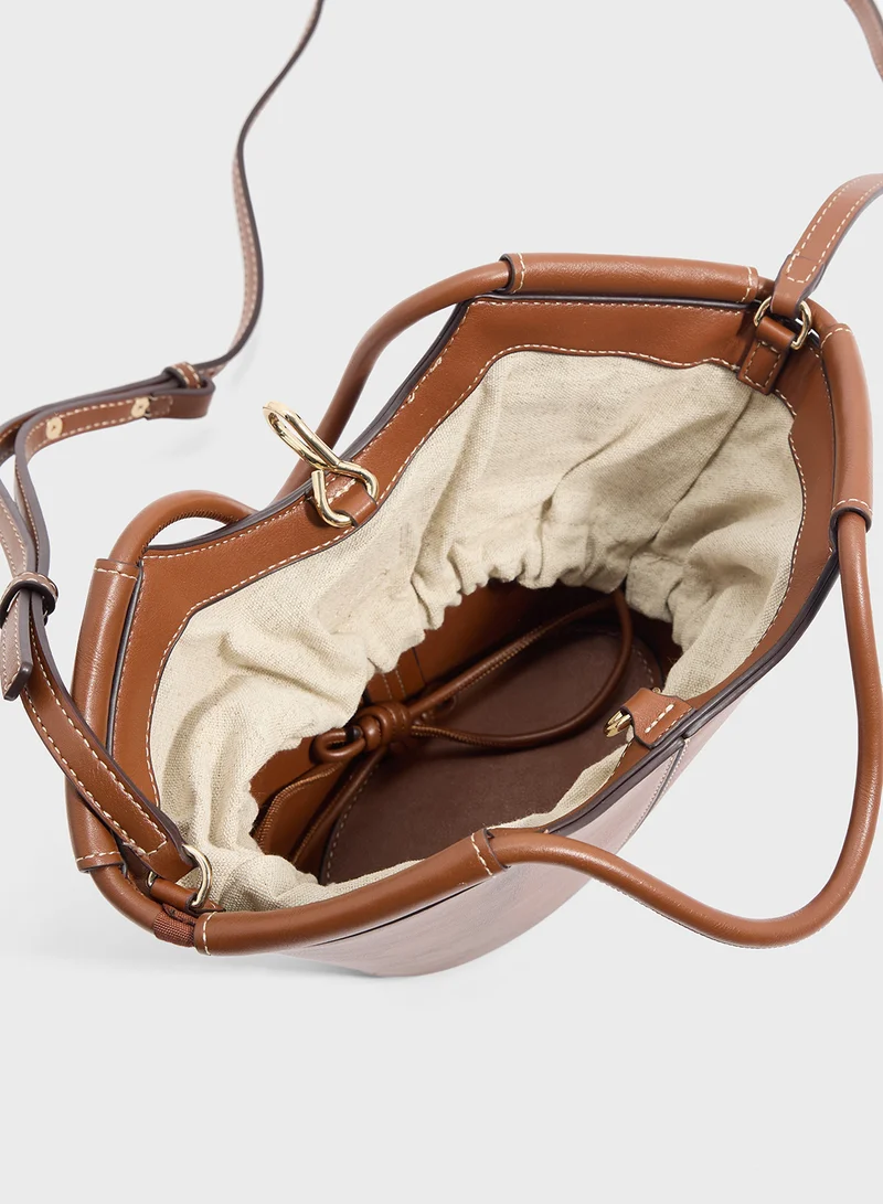 MANGO Mini Shopper-Style Shoulder Bag