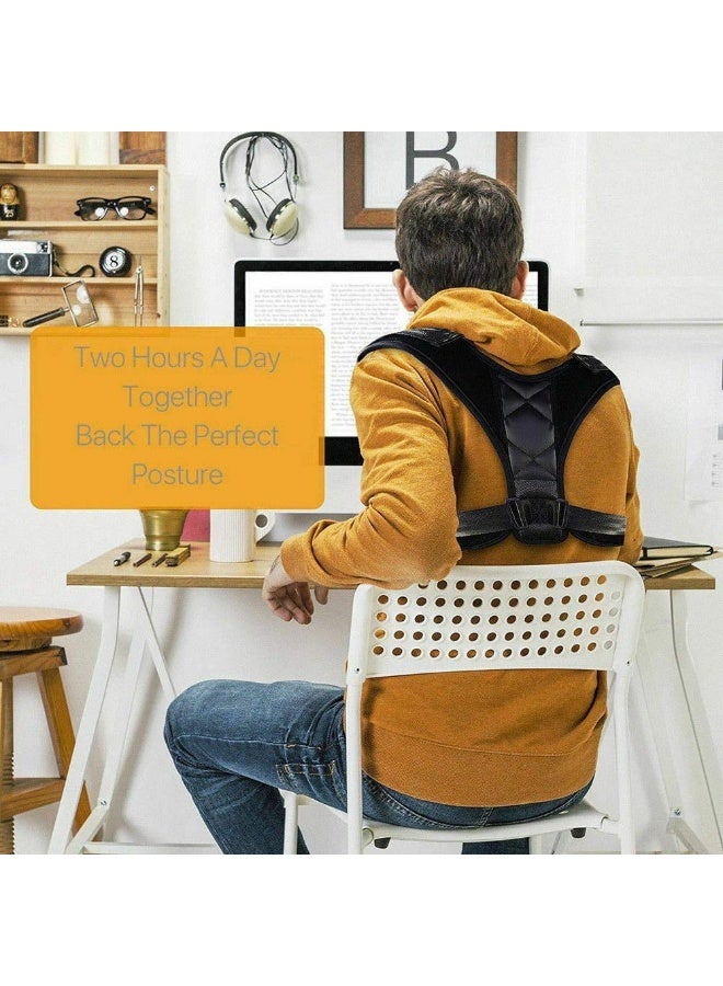 Posture Corrector & Back Support Brace - Upper Shoulder Straightener for Pain Relief & Maintaining Right Posture - Practical Daily Use - Image 5