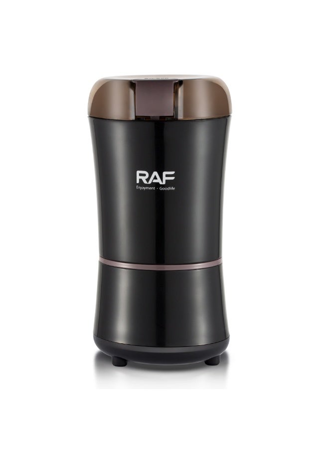 آر إيه أف مطحنة قهوة وتوابل RAF بقوة 300 واط - عالية السرعة 26,500 دورة في الدقيقة، مزودة بشفرة من الفولاذ المقاوم للصدأ لطحن الحبوب والتوابل والمكسرات - Image 1
