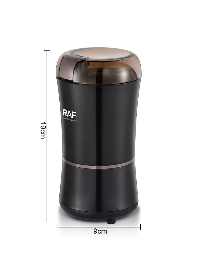 آر إيه أف مطحنة قهوة وتوابل RAF بقوة 300 واط - عالية السرعة 26,500 دورة في الدقيقة، مزودة بشفرة من الفولاذ المقاوم للصدأ لطحن الحبوب والتوابل والمكسرات - Image 4