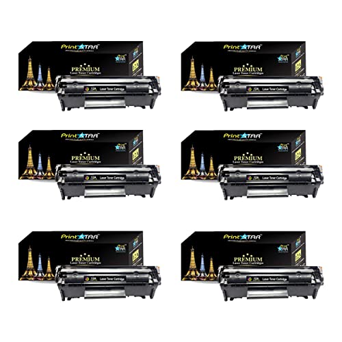 Print Star 12A Toner Cartridge Compatible for HP 12A for HP Laserjet 1010, 1012, 1015, 1018, 1020 Pack of 6 Single Color Toner (Black)| high-Volume Printing | Ideal for Home and Office environments - Image 1