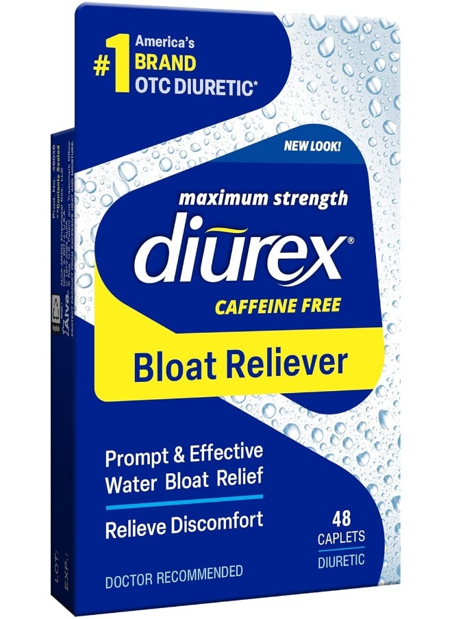 Diurex Max - Maximum Strength Caffeine-Free Diuretic Water Pills - 48 Count  - Image 2