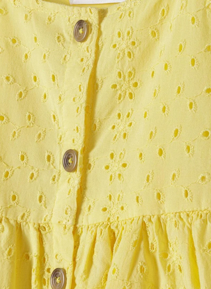 MINOTI Kids Broderie Anglaise Dress