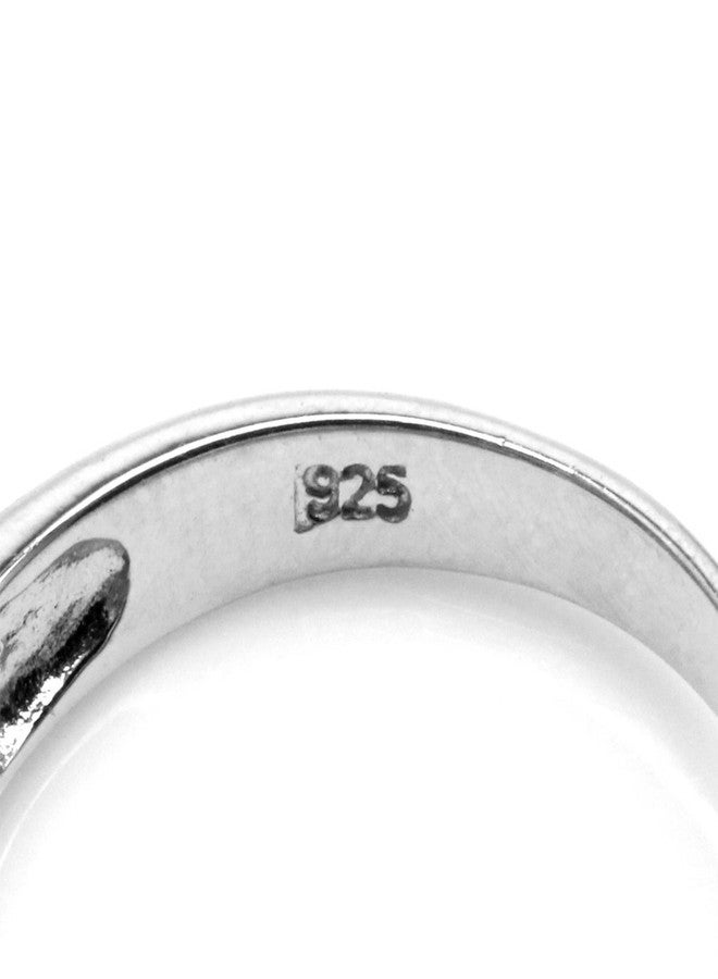 Silvershake Natural Amethyst 925 Sterling Silver Celtic Knot Heart Ring Size 7.5 - Image 4