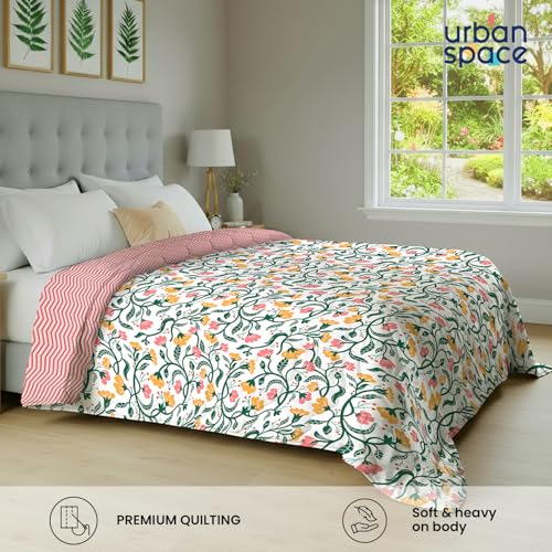 Urban Space Blanket for Double Bed, 120 GSM Microfiber 3 Layered Quilted Dohar, Soft Lightweight Reversible Printed AC Blanket Double Bed for All Season (Kashmir, 220 x 240 cm, Double Size) - Image 4