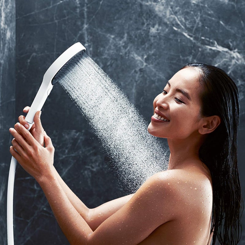 Hansgrohe Hansgrohe 26851700 bar 90 cm and soap Dish Rainfinity Hand Set 130 3 Sprays with Shower Hose 160 m mit Brauseschlauch 160m Matt White - Image 2