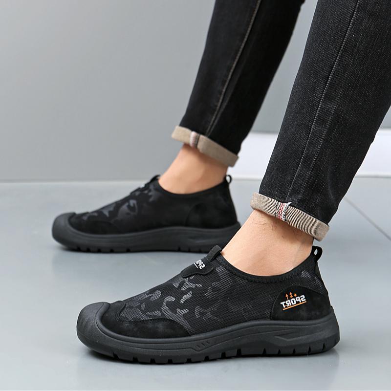 Men's Casual Slip-on Sneakers Breathable Mesh Lightweight - Image 2
