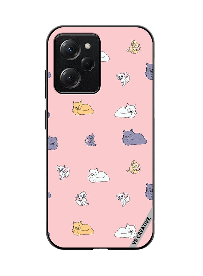 VR CREATIVE Protective Case Cover For Xioami Pcoo X5 Pro Sleeping Cats And Playing Kittens Design Multicolour - Image 1