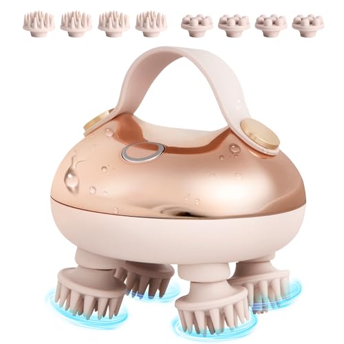 arboleaf Scalp Massager Kneading Head Massager Scalp Stress Relax Portable Rechargeable Hair Massager Shower Massage Waterproof Cat Massager Scratcher,Gift for Mom Dad - Image 1