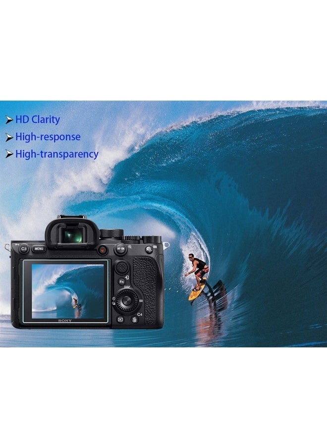 HUIPUXIANG Screen Protector for Sony Alpha 7R V 7RV A7R V A7RV A7R5 Camera (for Accessories) with Hot Shoe Cover,HUIPUXIANG 0.3mm High Definition 9H Hardness Optical LCD Premium Glass Protective Cover [3+1 Pack]  - Image 3