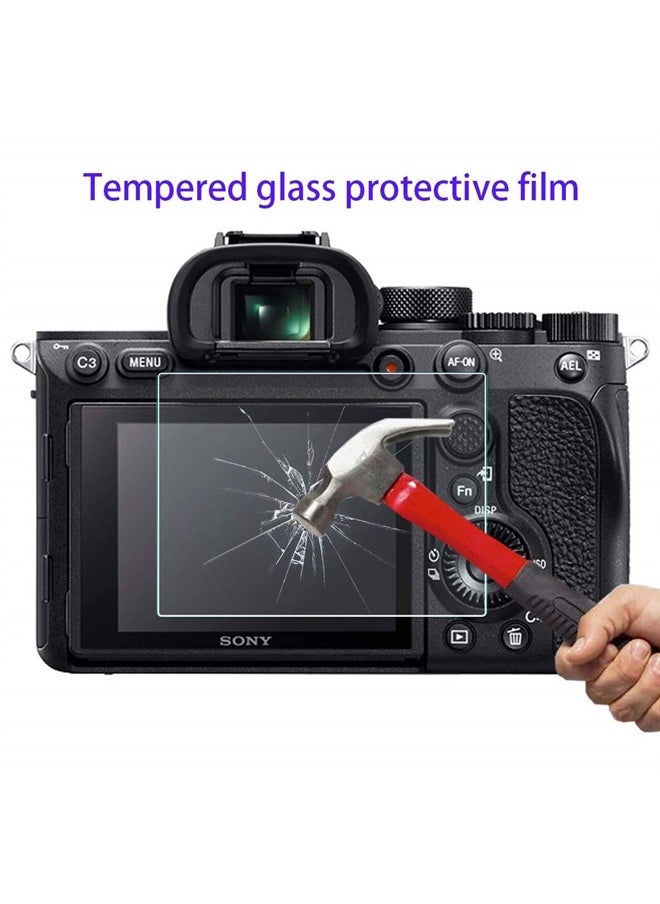 HUIPUXIANG Screen Protector for Sony Alpha 7R V 7RV A7R V A7RV A7R5 Camera (for Accessories) with Hot Shoe Cover,HUIPUXIANG 0.3mm High Definition 9H Hardness Optical LCD Premium Glass Protective Cover [3+1 Pack]  - Image 4