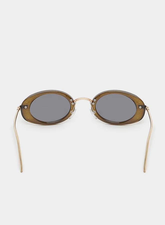 Styli  Resin Frame Oval Sunglasses for Women | Best Price UAE