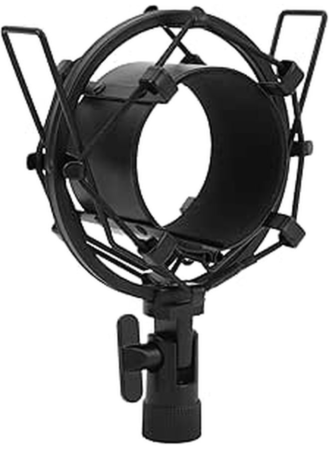 Aluminum Alloy Shock Mount for 55 65mm Condenser Microphones with Soft Pad and Adapter Nut - Image 1
