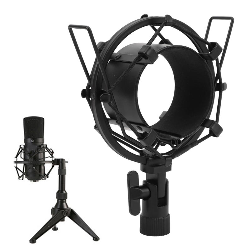 Aluminum Alloy Shock Mount for 55 65mm Condenser Microphones with Soft Pad and Adapter Nut - Image 5