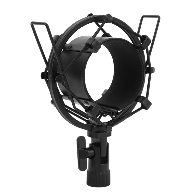 Aluminum Alloy Shock Mount for 55 65mm Condenser Microphones with Soft Pad and Adapter Nut - Image 2