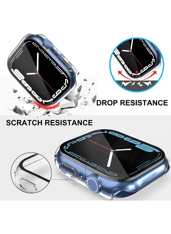 SJet - Apple Watch Series 10 42mm case with Tempered Film Screen Protector, Full Protective Hard PC Bumper Touch Sensitive HD Screen Cover(42mm,Clear) - Image 1