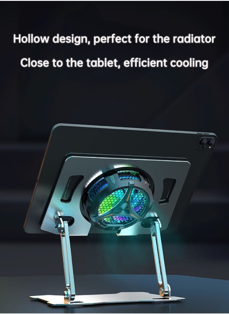 Popular Aluminum Alloy Flat Radiator Multi-Function Folding Telescopic Portable X16 Flat Bracket Radiator  Flat Stand    Notebook Compatible Stand Radiator