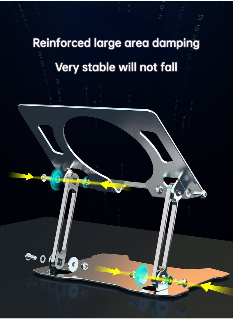 Popular Aluminum Alloy Flat Radiator Multi-Function Folding Telescopic Portable X16 Flat Bracket Radiator  Flat Stand    Notebook Compatible Stand Radiator