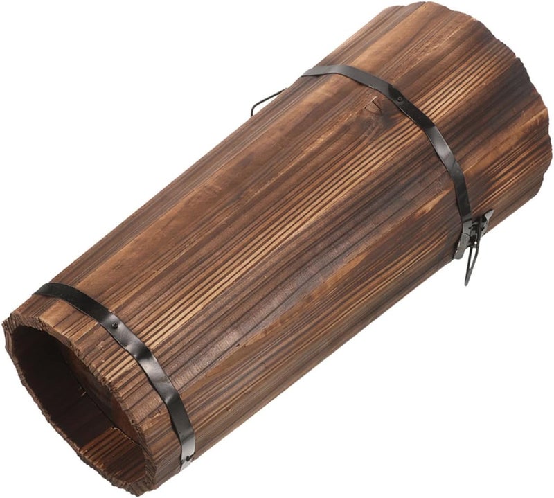 PRETYZOOM Sturdy Wooden Umbrella Holder Tall Umbrella Stand Umbrella Storage Bucket - Image 1