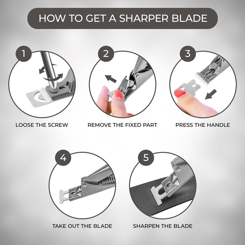 ZUGAD Nail Tip Clipper Edge Cutter Adjustable Stainless Steel False Artificial Acrylic Fake Trimmer Manicure Pedicure Sharp Rustproof Blade Clip Tool For Salon Home ArtBeauty Design DIY 1Pc Multi - Image 4