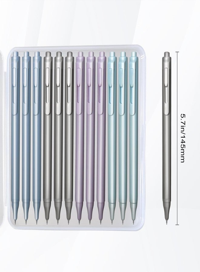 ChunRun Gel Pens, 12-Pack, 0.5mm Fine Point Black Ink With Case - Smooth Writing, High-End Series for Journaling, Note Taking - Cute Office & Back to School Supplies, Stocking Stuffers Gifts for Women & Men - Image 5