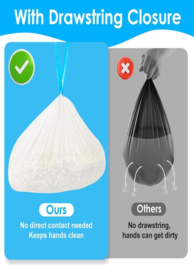 LoopTime Cat Litter Bags 120 Count,26.37"x15.74" Drawstring Close Litter Box Liners for Automatic Litter Box,Thick Cat Poop Bags,Easy to Clean,Heavy Duty Robot Bag for Self-Cleaning Box - Image 3