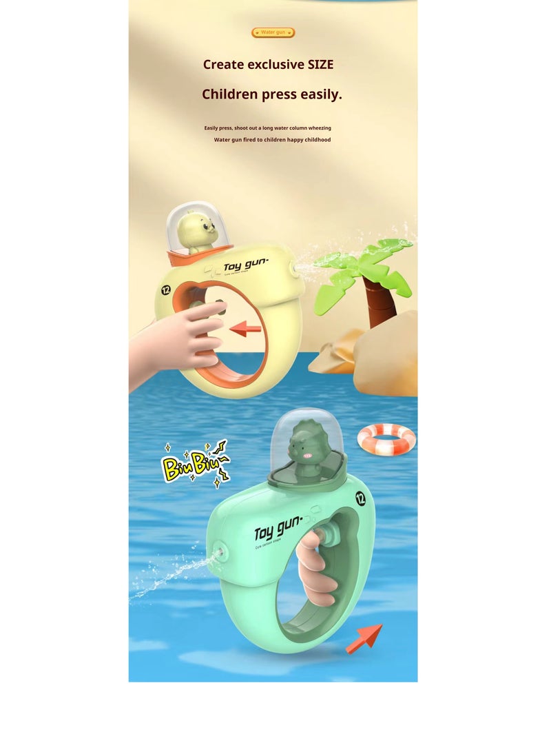 OUYoo 2 Pack Water  Set ，Durable Kids and Adult Squirt Toys, Perfect Summertime Fun with Friends and Family, Ideal for Pool, Beach, and Water Park Playtime (Yellow and green) - Image 2