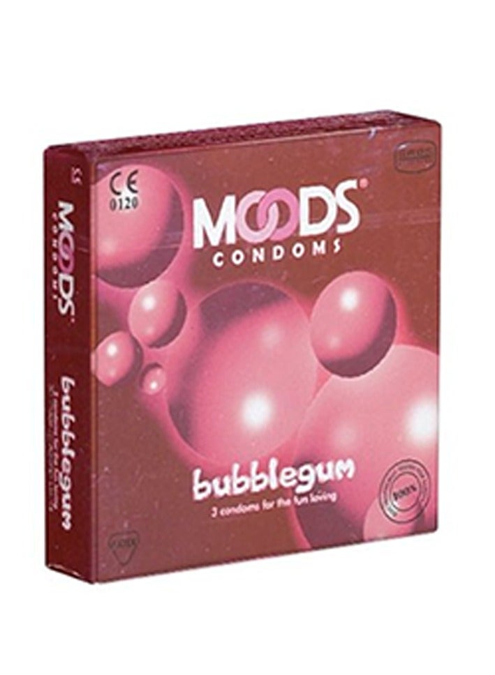 BubbleGum Condoms 3 Pcs