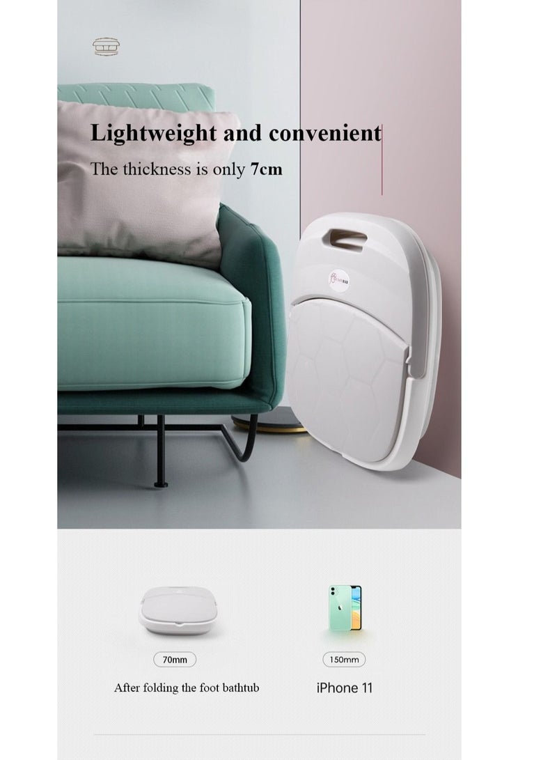 والالا حمام القدم الكهربائية حوض الاستحمام سبا تدليك القدم حوض القدم المحمولة طوي حمام القدم حوض الاستحمام ترموستاتي الرعاية القدم - Image 4