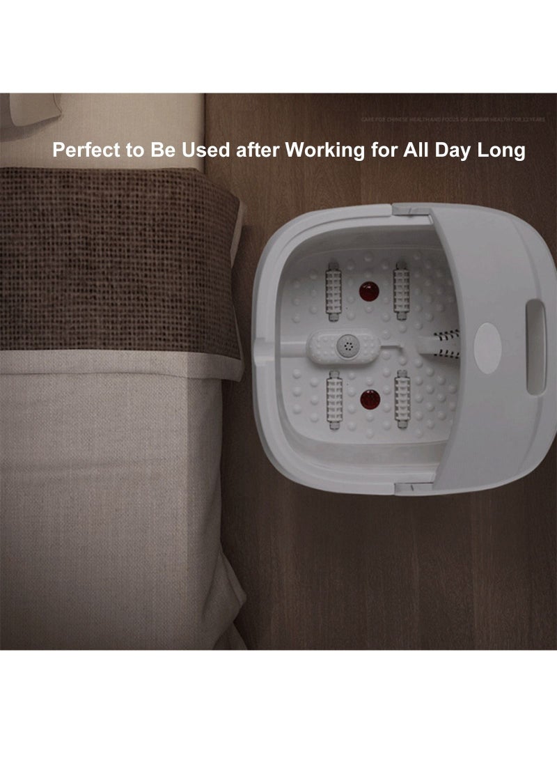 والالا حمام القدم الكهربائية حوض الاستحمام سبا تدليك القدم حوض القدم المحمولة طوي حمام القدم حوض الاستحمام ترموستاتي الرعاية القدم - Image 3