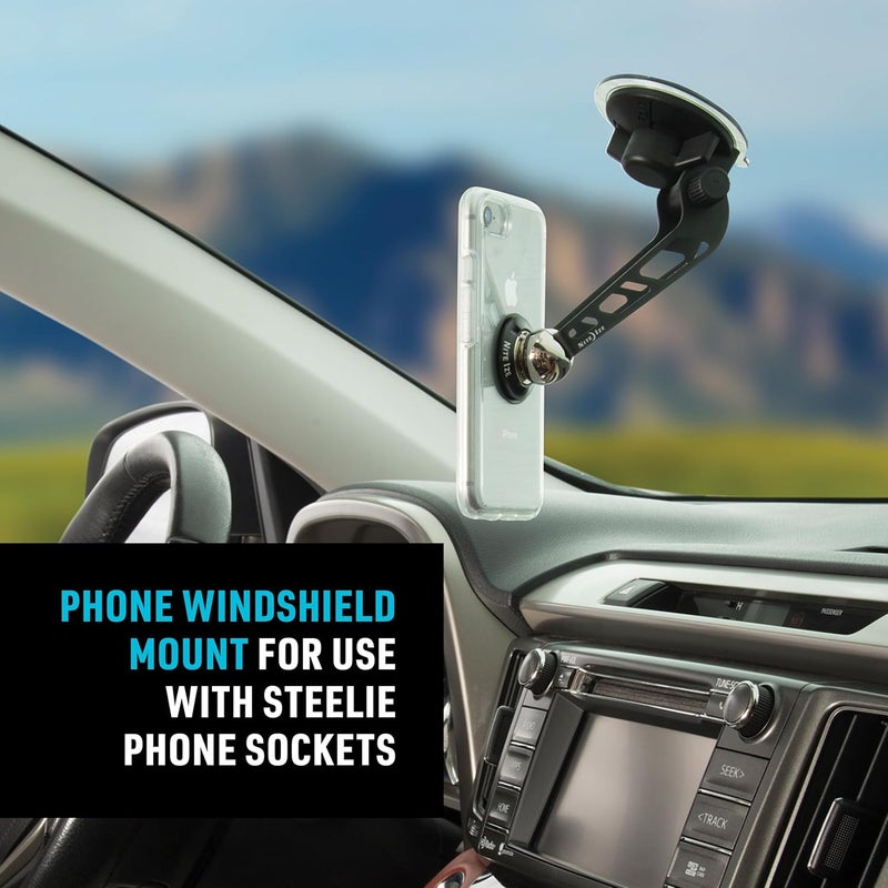Nite Ize Steelie Windshield Mount - 360° Magnetic Phone Holder for Car - Image 3