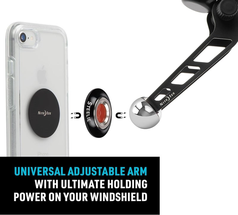 Nite Ize Steelie Windshield Mount - 360° Magnetic Phone Holder for Car - Image 4