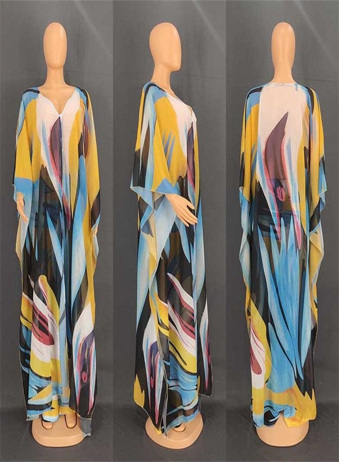 Loquat Chiffon Cardigan Dress Two-Piece Set  - Image 2
