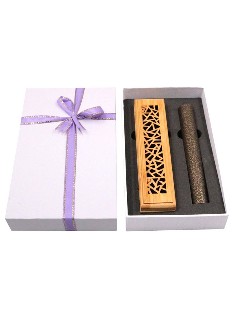 Bakhoor BoSidin Bakhoor BoSidin – Wooden Incense Burner with Cambodian Oud Sticks 20pcs in White Gift Box  - Image 2