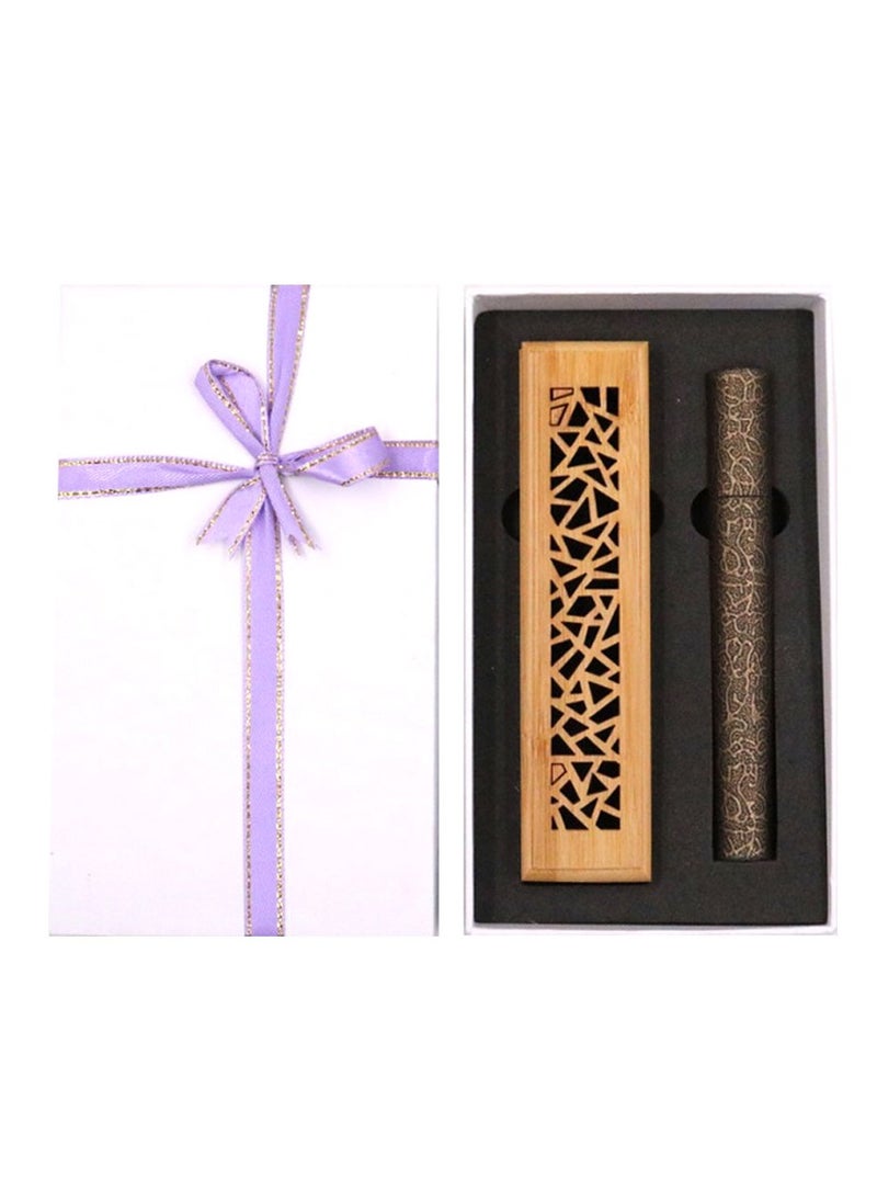 Bakhoor BoSidin Bakhoor BoSidin – Wooden Incense Burner with Cambodian Oud Sticks 20pcs in White Gift Box  - Image 3