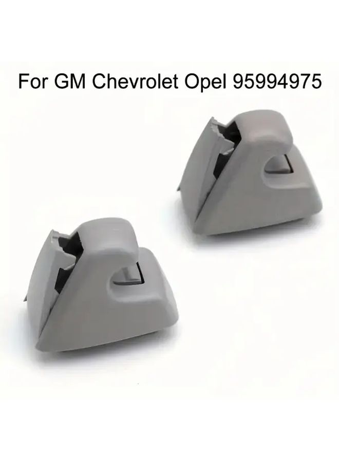 2pcs Car Sun Visor Clips Heavy Duty ABS Black Gray Retractable Door Lock Mechanism - Image 5