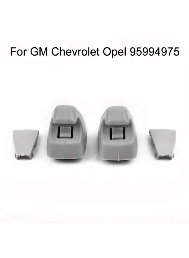 2pcs Car Sun Visor Clips Heavy Duty ABS Black Gray Retractable Door Lock Mechanism - Image 4