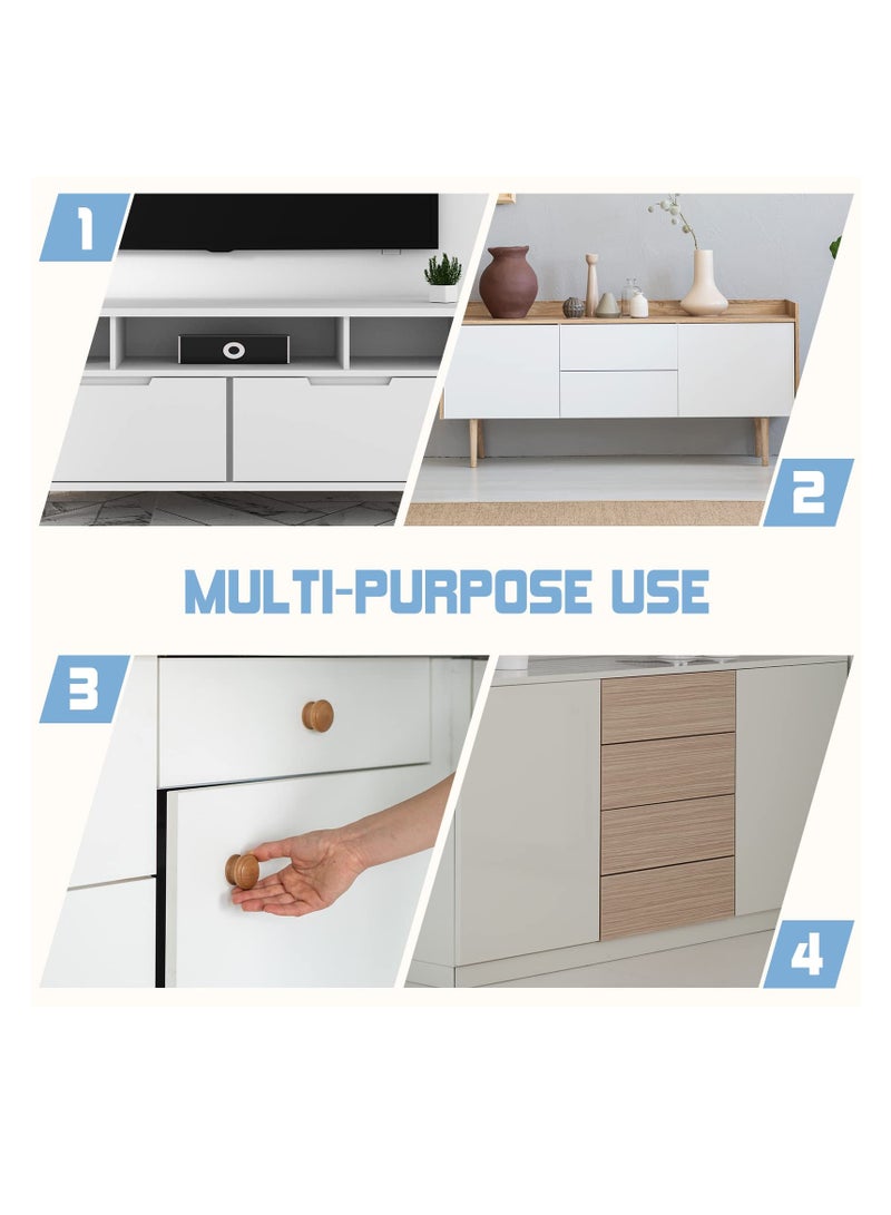 Magnetic Cabinet Door Catch with Magnets for Cabinet Door Latch Closer Cabinet Magnetic Catch for Kitchen Closet Door Closing Magnetic Door Catch Closer 4 Pack Silver Color - Image 4