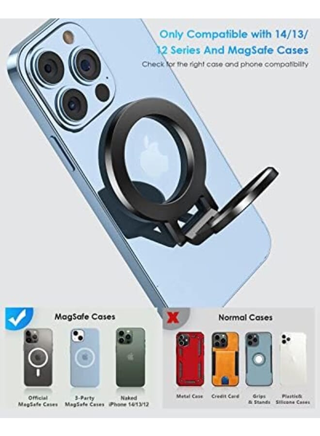 KASTWAVE Car Phone Mount For Magsafe Magnetic Dashboard Phone Holder For Car All Metal Design Fit For Magsafe Iphone 14 13 12 Pro Max Mini Plus Magsafe Case Grey - Image 2