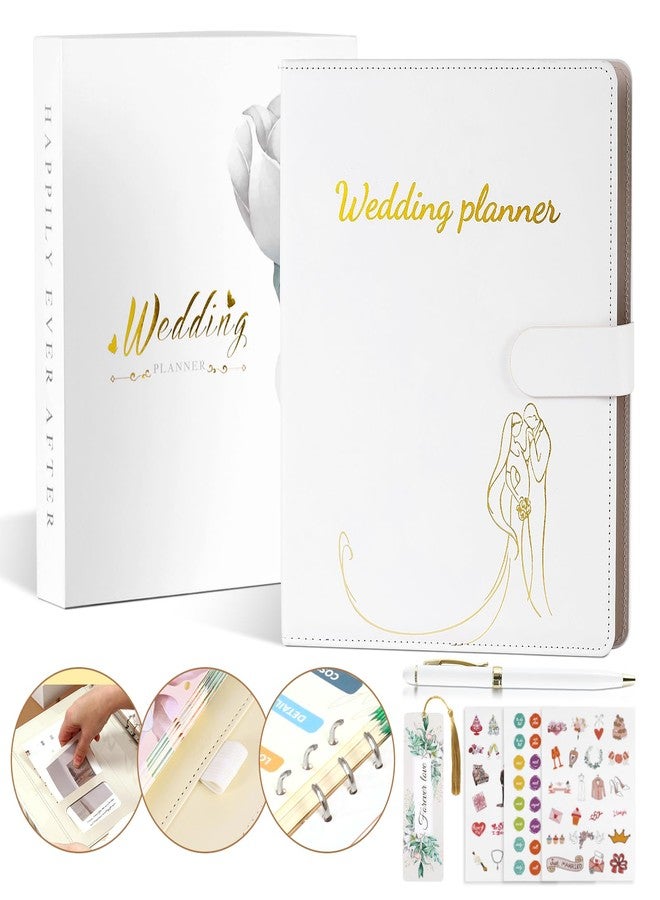 Ogioxam Comprehensive Wedding Planner Book and Organizer for Bride, Wedding Planning Book and Organizer Binder, Engagement Gift for Bride - Image 1