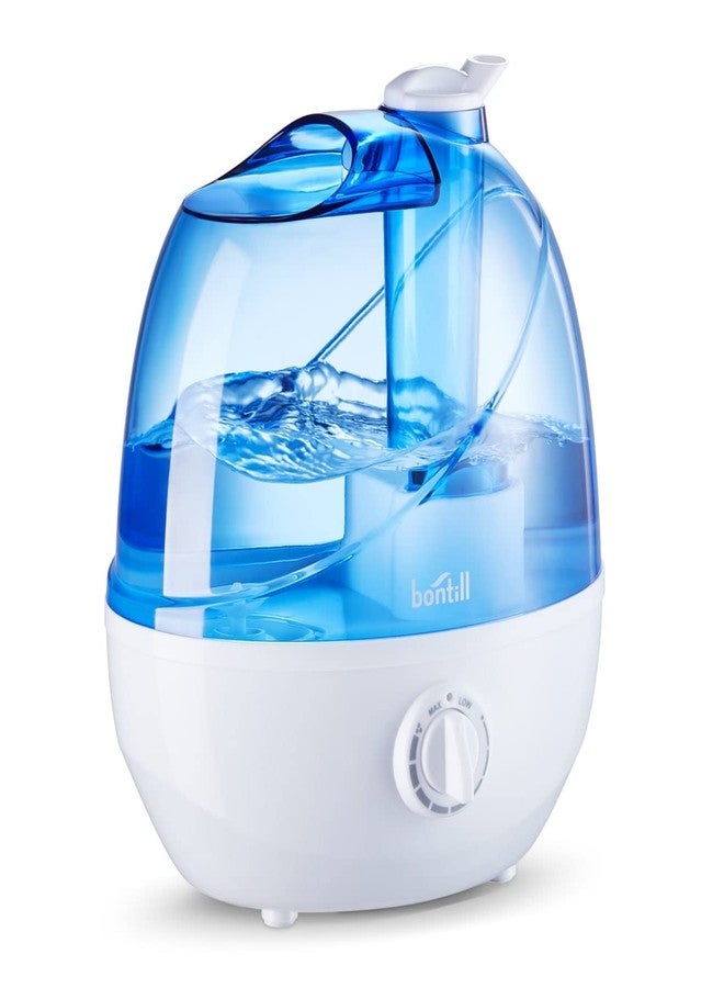 bontill Cool Mist Humidifiers for Bedroom & Large Room (2.5L Water Tank) Quiet Ultrasonic Air Humidifier For Babies Nursery, Office, Indoor Plants & Whole House -Adjustable 360 Rotation Nozzle, Auto-Shut Off - Image 2