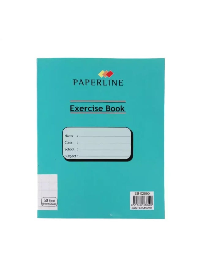Paperline Square Line Exercise Book with 50 Sheets