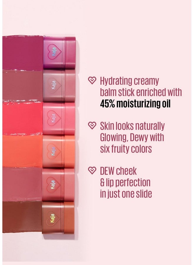 KAJA Dewy Bar Creamy Multistick Blusher & Lip Balm Natural Glow With 45% Moisturizing Oil Apple Extract Vitaminhyaluronic Acid Infused Easy Blend 03 Peach Cobbler Mother'S Day Basket10G - Image 4