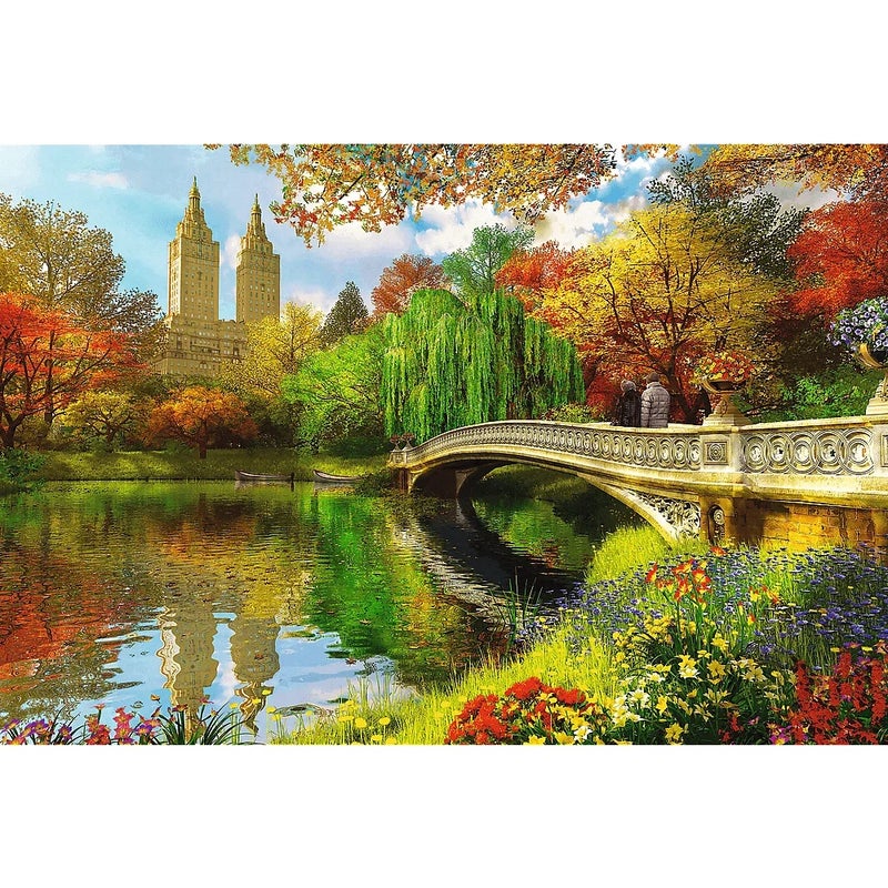 Trefl - Wood Craft Central Park, Manhattan, New York Wooden Puzzle 500+1 Pieces - 20157 - Image 2