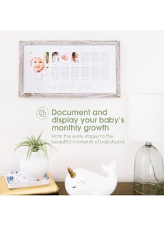 pearhead Pearhead My First Year Photo Moments Baby Keepsake Picture Frame  - Image 3